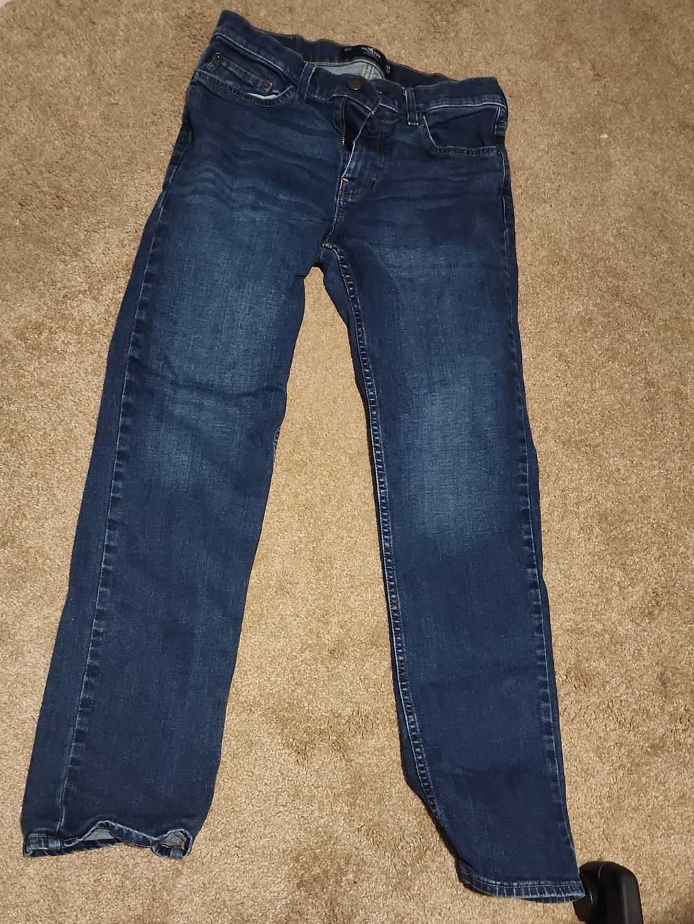 Hollister Men's Dark Indigo Straight Jeans